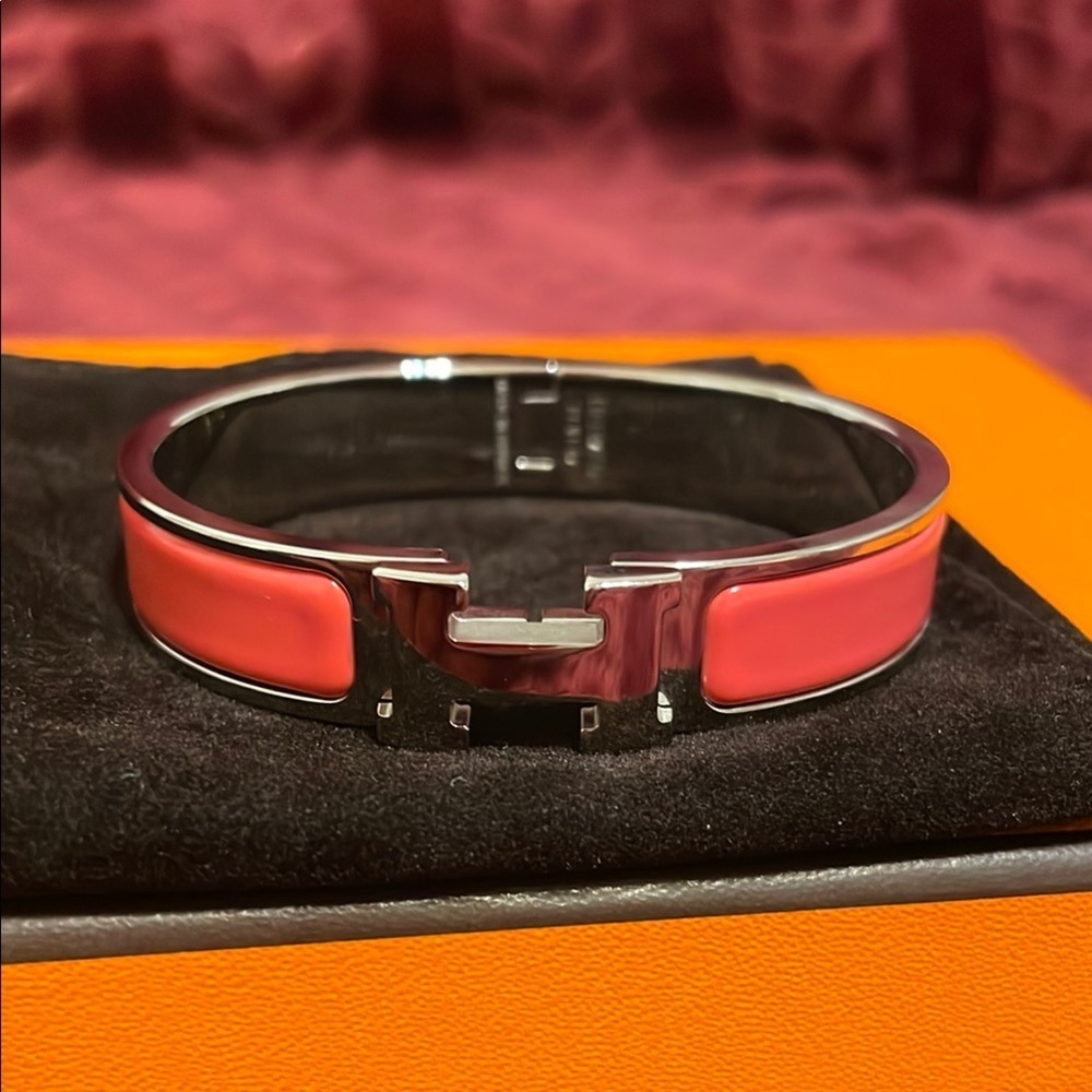 Hermès Peach Clic H Bracelet